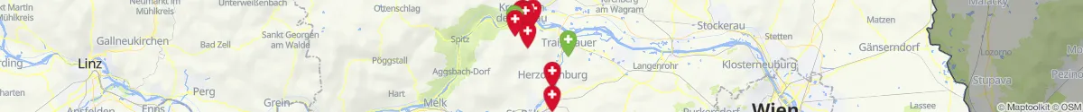 Kartenansicht für Apotheken-Notdienste in der Nähe von Inzersdorf-Getzersdorf (Sankt Pölten (Land), Niederösterreich)